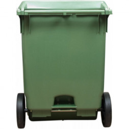 Контейнер для мусора на 2-х колёсах с крышкой 370л зеленый / 9620-25