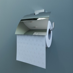 Держатель для туалетной бумаги IDDIS с крышкой, латунь / EDISBC0i43