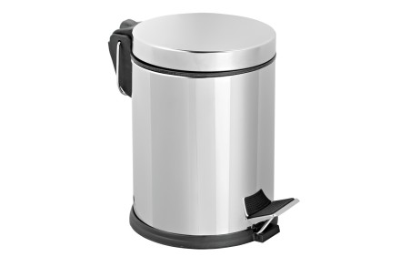 Урна педальная металл хром 12л Klimi / D-20591