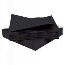 Салфетки бумажные Duni Airland 32x40см черные 50 шт. (упак) / 55002