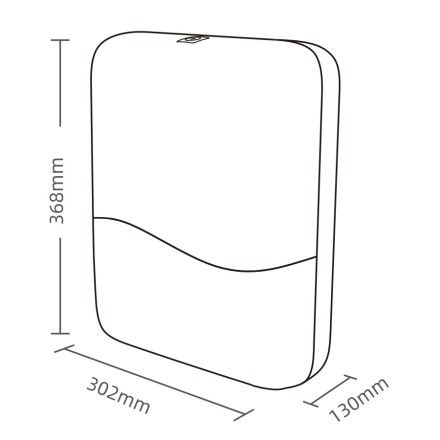 Диспенсер бумажных полотенец V-сложения Ksitex пластик Белый / TH-907W