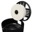 Диспенсер для туалетной бумаги HOR средние и большие рулоны пластик черный / HOR-22210504