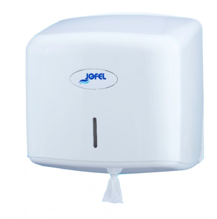 Диспенсер туалетной бумаги с центральной вытяжкой пластик белый Jofel Azur-Smart AE67000