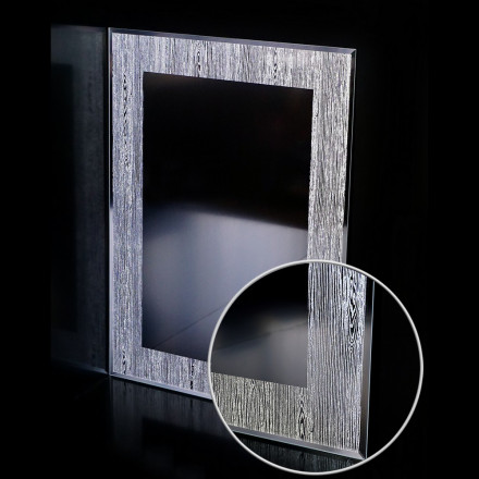 Klimi 46810 Зеркало с перфорированным серебряным узором