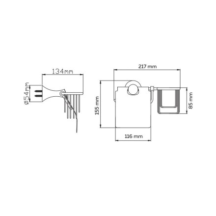 Держатель для туалетной бумаги и освежителя воздуха Potato металл хром / P7503-1