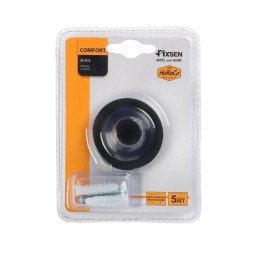 Крючок одинарный Fixsen Comfort Black Черный / FX-86005