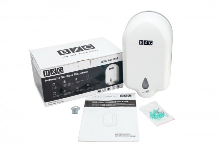 1750274 Автоматический дозатор жидкого мыла BXG-ASD-1100 / сенсор / белый / 1100 мл