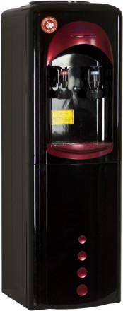 Aqua Work 163-LD/HLN Кулер для воды черно/красный нагрев есть, охлаждение электронное