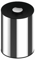 Урна Keuco PLAN напольная, с крышкой, 5 л, металл черно-серый / 4989010037