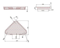 Полка для ванной комнаты угловая Mediclinics Medicrom металл хром / AC0964C