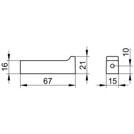 Крючок одинарный Keuco Edition Латунь шлифованная / 11116250000
