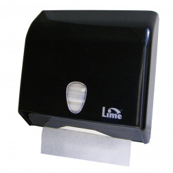 Lime 926002 Диспенсер бумажных полотенец V-сложения пластик черный