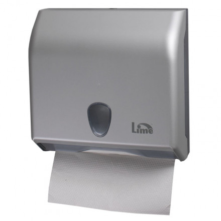 Диспенсер для бумажных полотенец V сложения пластик серебро Lime A69511SATS/926001