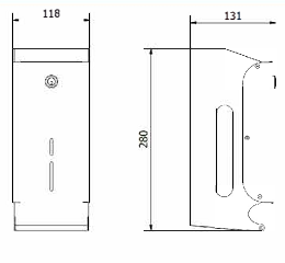 Диспенсер для бытовых рулонов туалетной бумаги Nofer металл хром / 05101.B