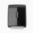 Диспенсер рулонных бумажных полотенец WisePro K660M-B со втулкой полуавтоматический универсальный Черный / 71799