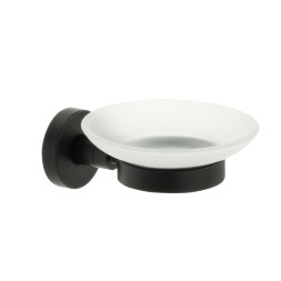 Мыльница стеклянная Fixsen Comfort Black Черный / FX-86008