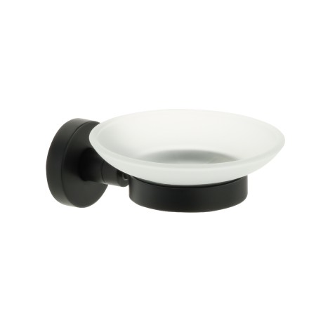 Мыльница стеклянная Fixsen Comfort Black Черный / FX-86008