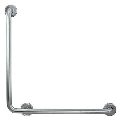 Поручень NOFER для людей с ограниченными возможностями угловой 600х600 мм металл хром / 15060.B