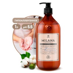 Крем-мыло жидкое увлажняющее GRASS &quot;Milana Professional&quot; 1 л / 125645