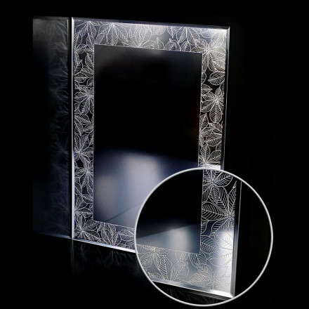 Klimi 46813 Зеркало с перфорированным серебряным узором