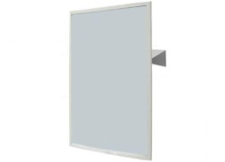 Зеркало антивандальное Nofer c регулировкой угла наклона и рамкой из нержавеющей стали / 08024.S