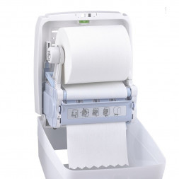 Диспенсер MERIDA HARMONY для бумажных рулонных полотенец пластик белый / CHB301