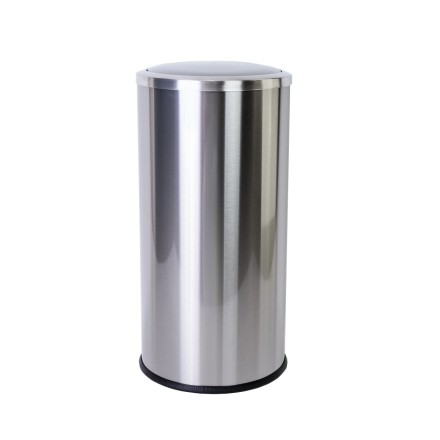 Урна для мусора с вращающейся крышкой Klimi 30л., металл матовая сталь / M-E46-30