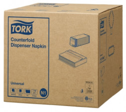10905 Tork Counterfold N1 Салфетки диспенсерные 30x33 пач.(250 шт.)