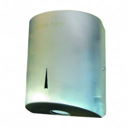 Диспенсер для рулонных бумажных полотенец с центральной вытяжкой металл матовая сталь Ksitex TH-313M
