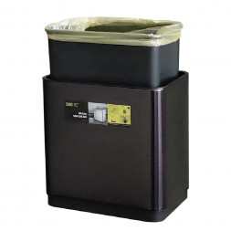 EK9233-P-20L-MBS EKO Сенсорное мусорное ведро 20л / сталь+пластик / черный сатин / АА*6