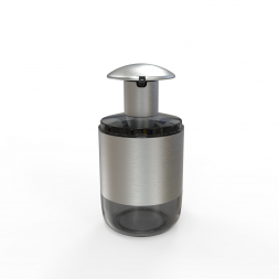 M-E69-25 Гигиенический дозатор для жидкого мыла Klimi / нержавеющая сталь+пластик / прозрачно-черный