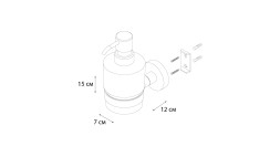 Дозатор жидкого мыла Fixsen Comfort Black Черный / FX-86012