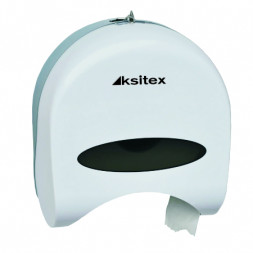 Диспенсер для средних рулонов туалетной бумаги пластик белый Ksitex TH-607W