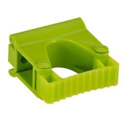 Гигиеничное настенное крепление и зажим Vikan, 83 мм, лаймовый / 101377