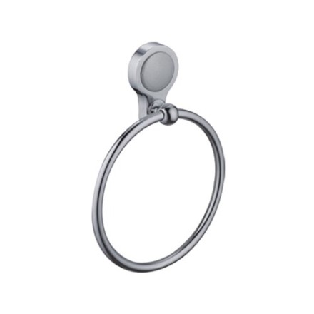 Полотенцедержатель кольцо настенный D-Lin металл хром / D230300