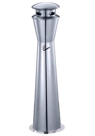 Пепельница уличная металл WisePro Хром / 82-6