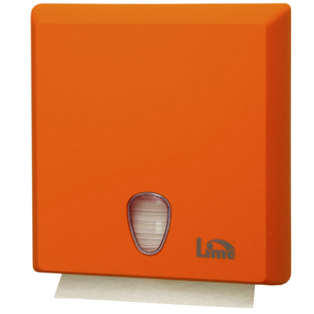 Диспенсер для бумажных полотенец Z сложения пластик оранжевый Lime A70610EAS