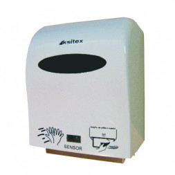 Диспенсер рулонных бумажных полотенец автоматический пластик белый Ksitex A1-15A