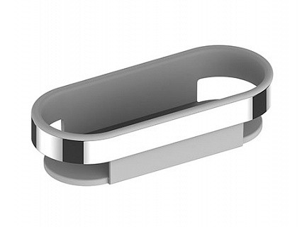 Полочка Keuco SMART.2 со съёмной пластиковой колбой металл пластик хром / 14758010100