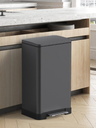 Ведро для мусора педальное WeltWasser LASSY TG 12L Серый матовый / 10000006129