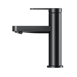 Смеситель для умывальника Keuco IXMO FLAT однорычажный без гарнитуры латунь черный / 59502373100