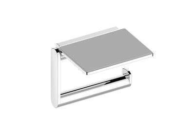 Держатель туалетной бумаги Keuco PLAN с полочкой латунь хром / 14973010000