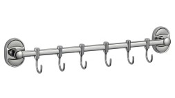 Держатель для полотенец (6 крючков) Potato металл хром / P2914-6