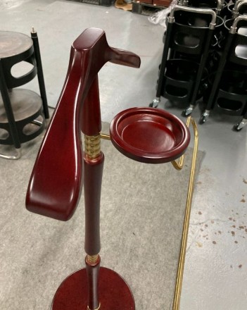 Вешалка для одежды костюмная напольная премиум деревянная WisePro / 83-2