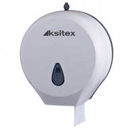 Диспенсер для средних рулонов туалетной бумаги пластик белый Ksitex TH-8002A