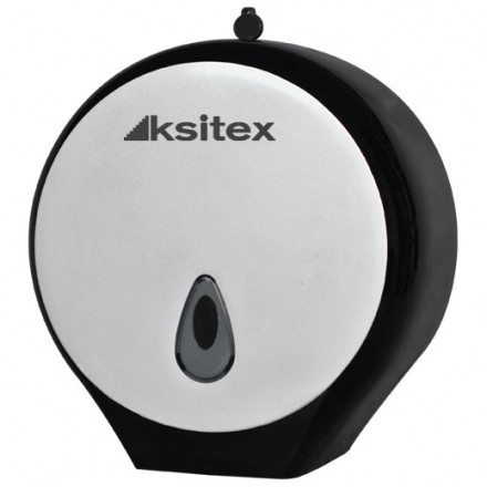 Диспенсер для средних рулонов туалетной бумаги пластик серебро Ksitex TH-8002D