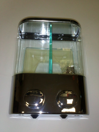 Дозатор для жидкого мыла двойной DEW 300A