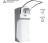 Дозатор HOR D-004R локтевой для мыла и дезинфицирующих средств 1 л пластик белый / 9992051