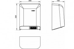 NOFER 01851.S Сушилка для рук FUGA автоматическая 800 W Матовая		