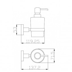 Bennberg BA-33 Дозатор для мыла / хром
